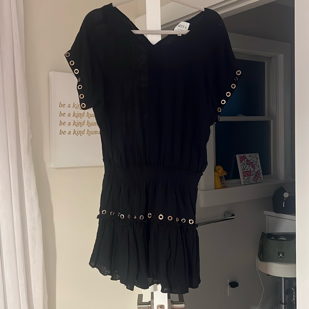 Misa los angeles short black dress
